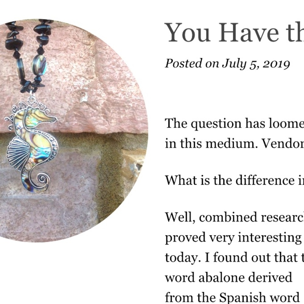 You Have the Paua {No Balone} :: A Post from the McGlamorous Blog